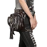 steel master Steampunk Tassels Shoulder Waist Bags Gothic Victorian Fanny Packs Retro Leg Holster Bags