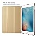 iPad Pro 12.9 Case, Icarercase Genuine Leather Case Folio Flip Smart Cover Auto Wake/Sleep Function [Magnetic Closure] Kickstand for Apple iPad Pro 12.9（2017）Brown