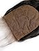 Slove Hair Silk Base Closure,4X4 Silk Closure Human Hair Body Wave For Black Women Bleached Knots Lace Closure Natural Color Silk Top Closure Free Part 08 Inches