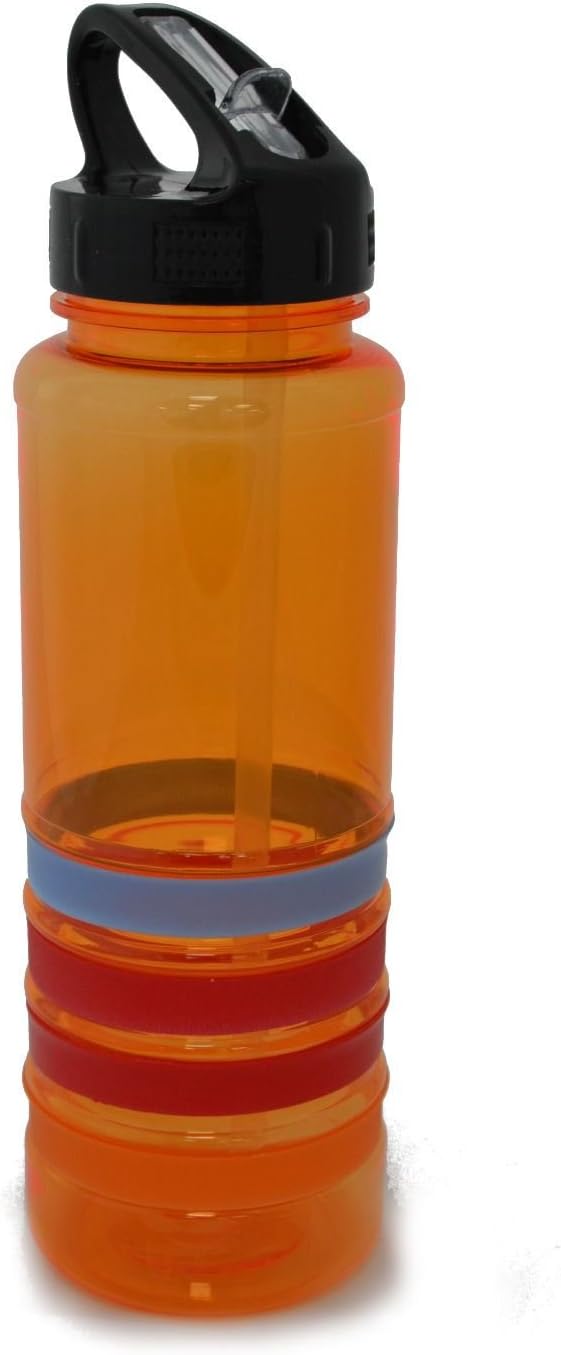 orange cycling water bottle