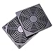 JETEHO 5 Pack 120mm Cooling Fan Filter Plastic Dustproof Case Fan Dust Filter Guard Grill Protector Cover