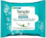 Simple Daily Skin Detox Clear & Matte Cleansing Wipes 25 Count Pack of 6 view 2