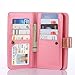 Galaxy Note 5 Case, TabPow 10 Card Slot - [ID Slot] Wallet Folio PU Leather Case Cover with Detachable Magnetic Hard Case for Samsung Galaxy Note 5 - Glitter Rose Gold