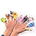 ThinkMax 16 Pack Soft Plush Finger Puppets Set - MANSA 10 Animals + 6 People Family Members Velvet Cute Toys for Children, Story Time, Shows, Playtime, Schools (16pcs)