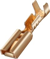 Heschen 2.8mm Female Spade Crimp Terminals 100pc Non-Insulated Brass 0.5-0.8mm view 7