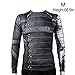 Rulercosplay Cosplay Shirt for Civil War Soldier Shirt Long Sleeves Sport Shirt (M) Gray