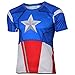 WUKE Men's Solider Casual Gym Short T-shirt