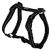 Reflective Adjustable Dog H Harness for Large Dogs; matching collar and leash available, Black