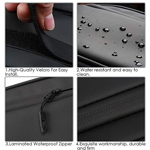 WOTOW-Bike-Reflective-Rack-Bag-Water-Resistant-Bicycle-Rear-Seat-Pannier-Cargo-Trunk-Storage-Cycling-Carrier-Chest-Bag-with-8L-Capacity-Multi-Pocket-Taillight-Loop-for-Commuter-Outdoor-Traveling