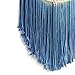 BlueMake Macrame Wall Hanging Tapestry Hand Woven Pendant Decoration House Ceremony Living Room Home Furnishing Accessories (Blue)