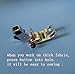HONEYSEW Zigzag (J) Foot Leveling Button XC3021051 (SA176) with Low Shank Adapter for Baby Lock, Brother Singer