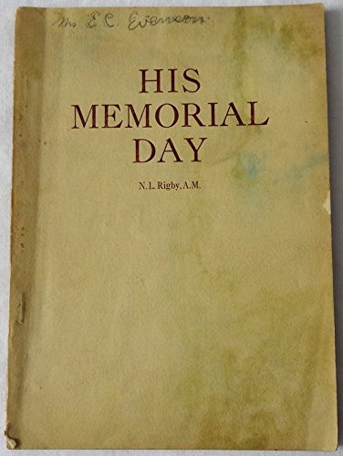 His memorial day, its relation to moral, ceremonial and civil law