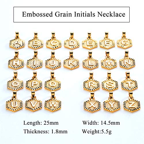 U7-Women-Girls-Tiny-Hexagon-Initial-Necklace-Platinum18K-Gold-Plated-Name-Alphabet-Jewelry-Dainty-Letter-Pendant-Embossed-Grain-Monogram-Necklace-A-to-ZOffer-Custom-Engrave-Back-Side