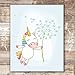 Unicorn Wall Decor Art Prints (Set of 4) - Unframed - 8x10s | Girls Room Decor | Enchanting and Whimsical Design | Adding Fantasy and Charm to Kids' Rooms or Nurseries | Wall Art for Unicorn Lovers