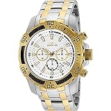 Invicta Men's Pro Diver Quartz Watch with Stainless-Steel Strap, Two Tone, 18.5 (Model: 24859)