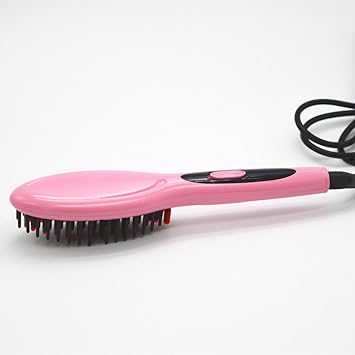 PIAOL Simply Straight Keramik Haar-Glätt-Bürste | 2 In 1 Glätteisen Bürste | LCD-Aturanzeige Bis 200 °C