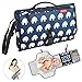 Portable Diaper Changing Pad Built-in Memory Foam Cushion Pillow Detachable and Waterproof Baby Travel Changing Station Mesh and Zippered Pockets for Diapers Wipes and Creams-Cute Elephant