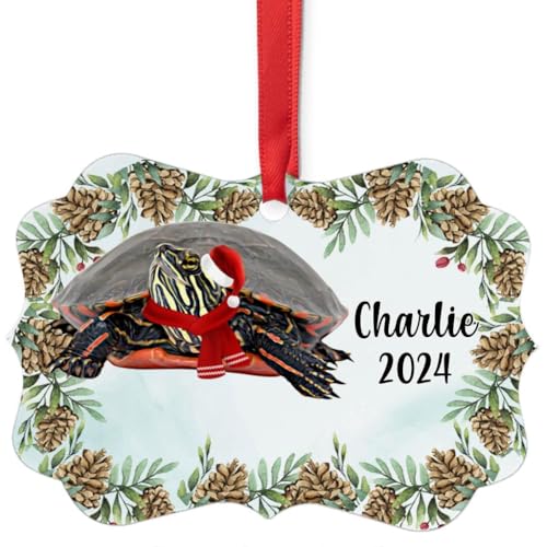 Painted Turtle Christmas Ornament 2024