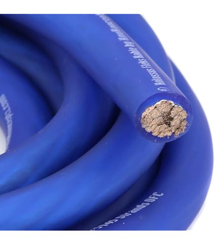 25 Ft 2/0 Gauge OFC AWG BLUE Power Ground Wire Sky - Foto 6