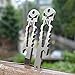 Titanium Punisher Bottle Beer Opener, 2Pcs Durable EDC Pocket Keychain Survival Tool Tactical Pry Bar Spanner Multi Tools for Hiking Camping Hunting Household, Hand Tools, Silver