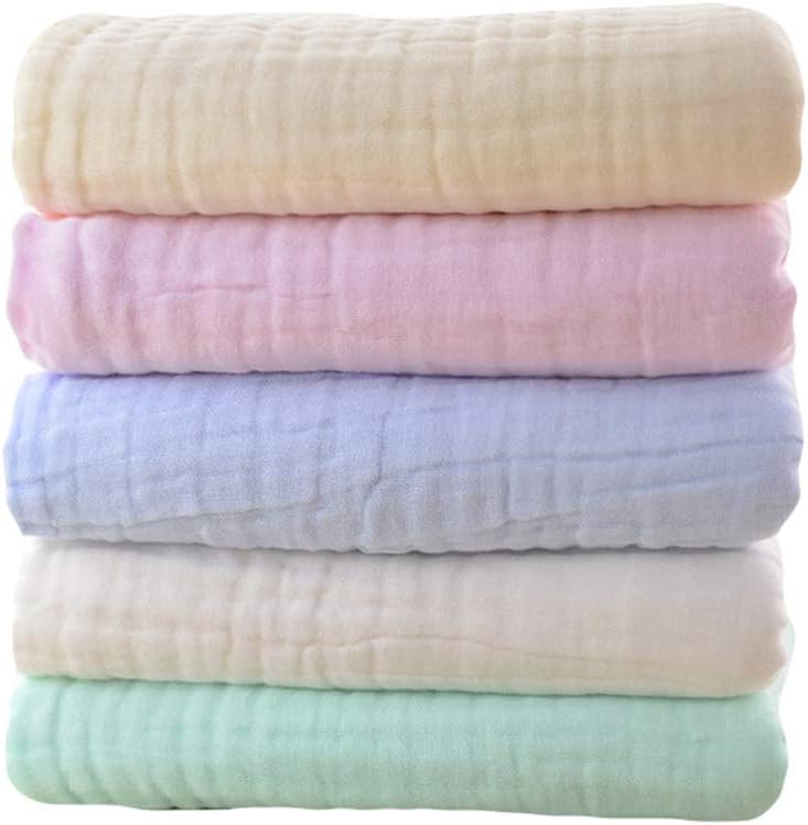 Baby Bath Towels, 6 Layer Gauze 41.5" x 41.5" Muslin Squares Bath Towels, Ultra Soft Super Absorbent Large Towels - Image 4