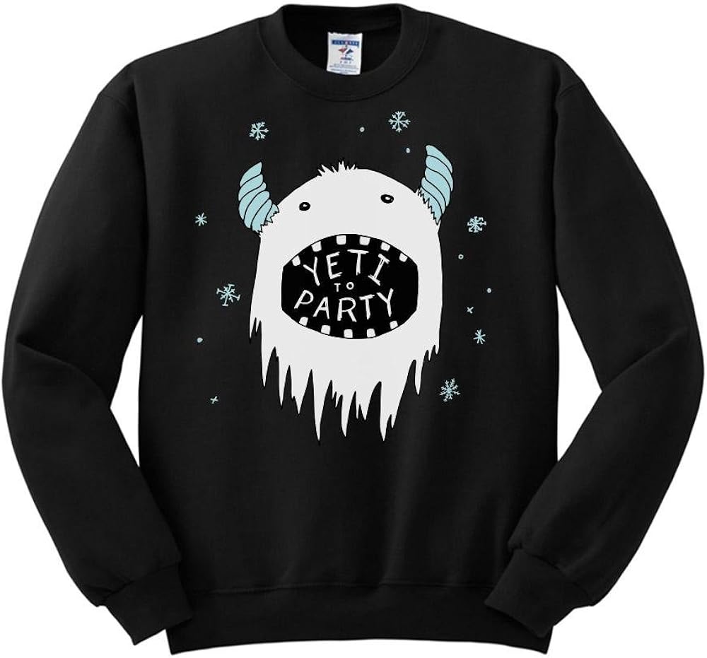 Yeti to Party Funny Christmas Sweatshirt Unisex Clothing