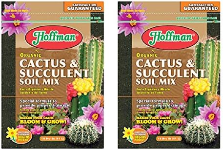 Arett Sales Set of 2 Hoffman 10 quarts 10410 Organic Cactus And Succulent Soil Mix bundled by Maven Gifts
