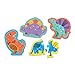 Mudpuppy Mighty Dinosaurs Touch & Feel Puzzle, Ages 1-3, 4 Puzzles Per Box, Fine Motor & Sensory Learning, Dinosaur-Themed Illustrations, Multicolor, 1 EA (0735355819)