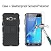 Boonix Case and Screen Protector for Samsung Galaxy J3 / Express Prime / Amp Prime / Galaxy Sol, Ultimate Shock Absorber - Guard Against Impacts and Drops [Shatterproof Screen Protector + Black Case]