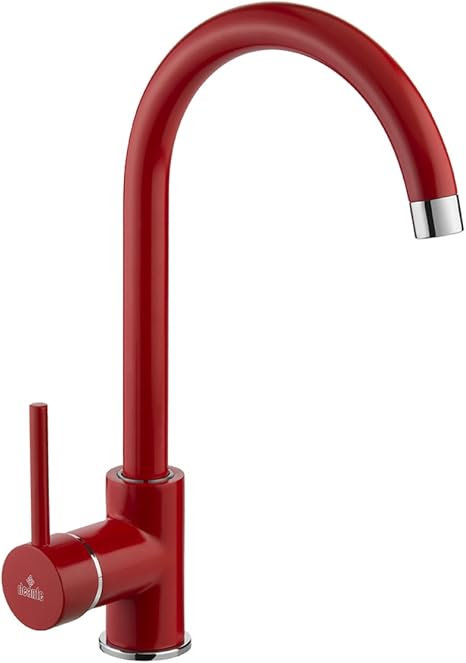 Rote 360° Schwenkbare Einhandmischer Küchenarmatur Spültischarmatur