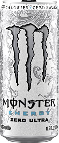 Monster Energy Zero Ultra, Sugar Free Energy Drink, 10.5 Ounce (Pack of 24)