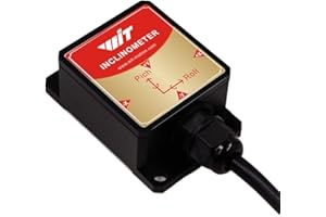 WITMOTION [Industrial-Grade Accelerometer+Inclinometer] HWT905-RS232 MPU9250 9-axis Gyroscope+Angle(XY 0.05° Accuracy)+Digital Compass with Kalman Filtering, Temp&Magnetometer Compensation, IP68 Waterproof