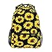 Kcldeci Sunflower Kids Backpack for Girls Sunflower Backpacks Elementary Bookbags School Bags Bookbag Casual Daypack
