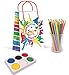 LARZN - Celebrate With an Impression Premium Art Party Bags, Paint Party Supplies, Decorations, 12 Pack