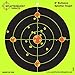 Splatterburst Target - 8 inch Bullseye Reactive Shooting Target - Shots Burst Bright Fluorescent Yellow Upon Impact - Gun - Rifle - Pistol - Airsoft - BB Gun - Pellet Gun - Air Rifle (100 Pack)