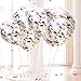 Confetti Balloons Round 15 Pack 12'' Silver & Gold Glitter Balloons for Wedding, Proposal, Birthday Party Decorations (Mouth Piece Included)