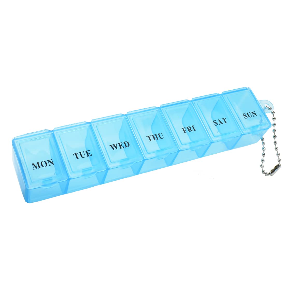 Pill Box Organiser 7 Day One Time a Day Pill Dispenser Storage Case for Medication, Supplements, Vitamins and Cod Liver Oil — image 1