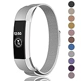 Fundro Compatible Fitbit Alta HR Alta Band, Milanese Stainless Steel Metal Replacement Band Magnetic Lock Fitbit Alta HR Alta, Women Men Small Large