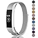 Fundro Compatible Fitbit Alta HR Alta Band, Milanese Stainless Steel Metal Replacement Band Magnetic Lock Fitbit Alta HR Alta, Women Men Small Large