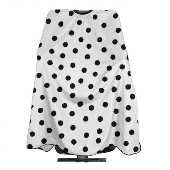 Classic Polka Dot Barber Cape, professional Salon Cape For