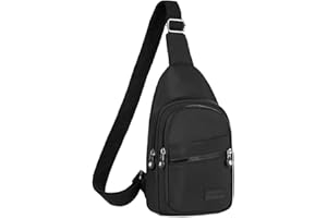 BAOU Cross Body Bag Sling Backpack Fanny Pack Small Crossbody Bags for Women Trendy - Black