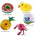 Erlsig Inflatable Drink Holders Summer Water Float Toy 9 Packs Drink Floats Flamingo Unicorn Duck Cup Holders Coasters Pool Party and Kids Bath Toys