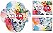DaLin 6 Sheets Henna Temporary Tattoos Stickers Lace Tattoos for Girls Women Wedding Necklace Bracelets Patterns White Tattoo