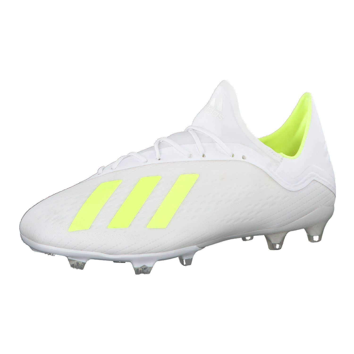 [アディダス] メンズ サッカーボールシューズ エックス 18.2 FG/AG ランニングホワイト/ソーラーイエロー/ランニングホワイト 28.5cm   B07LFZ7NX2