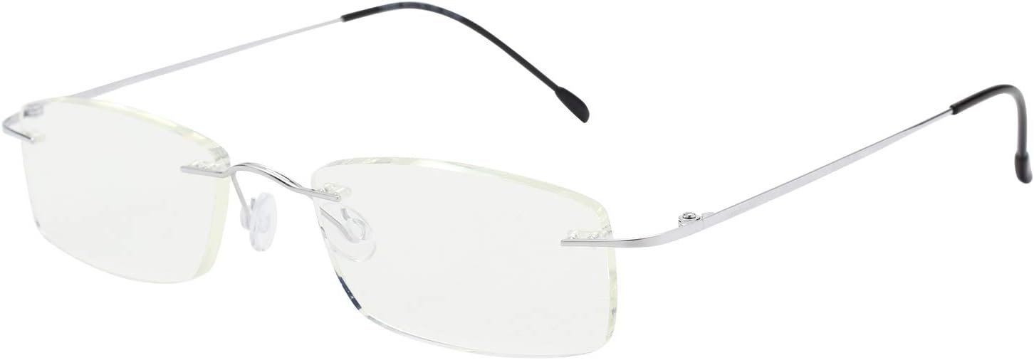 LianSan Titanium Frameless Reading Glasses Men Lightweight Fashion