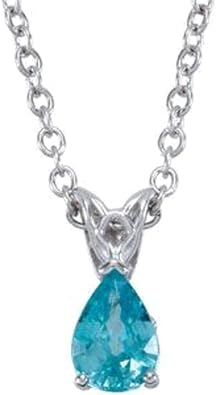 Bonyak Jewelry Genuine Blue Zircon 