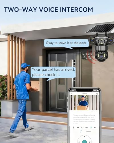 Solar Camera 4G Sim Outdoor 3 Lens 3 Screen 10X Zoom PIR Human Detect Cameras Waterproof Night Vision CCTV Security Protection