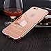iPhone 6 case,iPhone 6S case, KimHee [Hybrid Fashion Cover Mirror] Ultra Thin Detachable Metal Frame Bumper + Clear Acrylic Back Panel- Rose Gold(4.7inch)