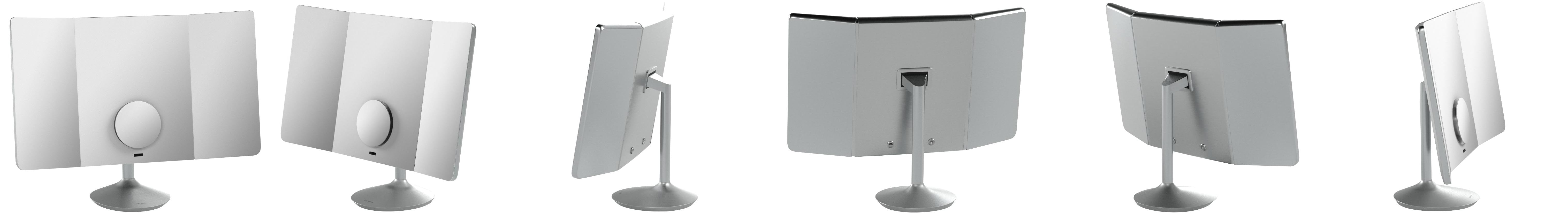 simplehuman, espejo con sensor de visión amplia pro, acero ...