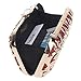 Fawziya Bling Ring Clutch Cocktail Purses For Women Snakeskin Evening Bag-Pink